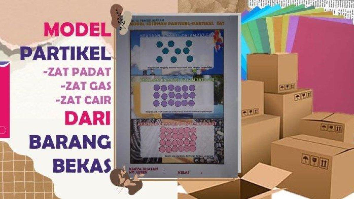 Contoh model partikel dengan menggunakan barang-barang bekas