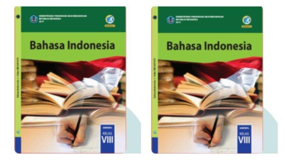 ILUSTRASI KUNCI JAWABAN : Cover Bahasa Indonesia kelas 8 SMP/MTS semester 2 kurikulum 2013