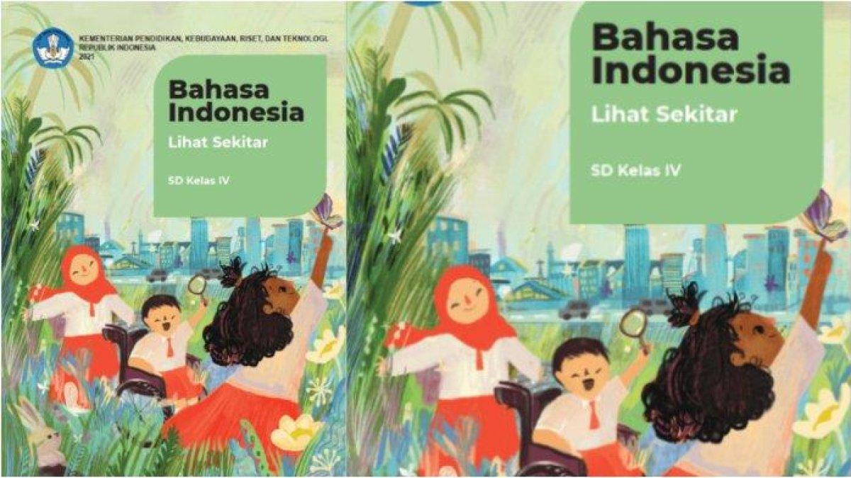 Cover Buku Bahasa Indonesia Lihat Sekitar Kelas 4 Kurikulum Merdeka h
