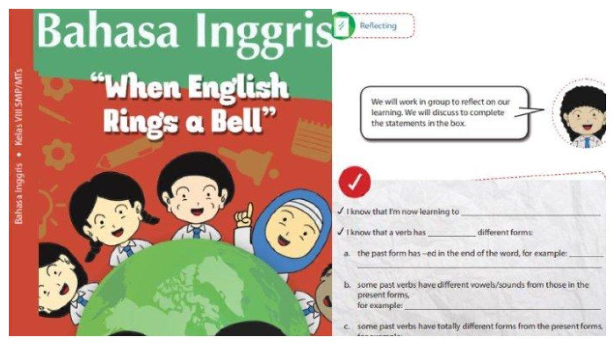 ILUSTRASI KUNCI JAWABAN: Cover buku bahasa Inggris kelas 8 dan soal halaman 150