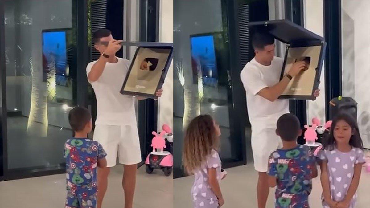Cristiano Ronaldo dapat Gold Play Button