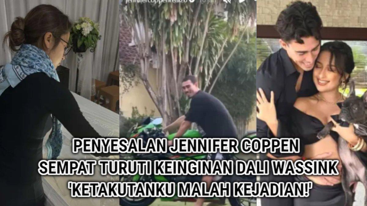 Curhatan Jennifer Coppen di media sosial terkait penyesalannya menuruti keinginan mendiang suaminya, Dali Wassink.