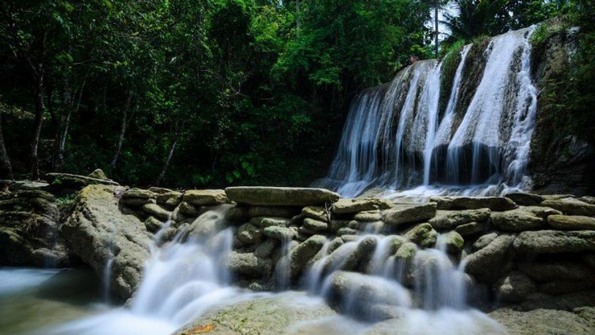 PESONA WISATA BANTUL - Curug Pulosari di Kabupaten Bantul, Yogyakarta.