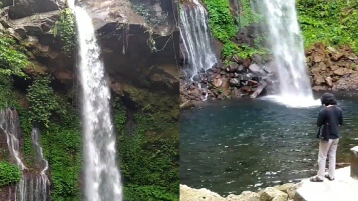 CURUG TELU - Potret Curug Telu diambil dari YouTube pada Minggu (2/3/2025). Curug Telu hanya berjarak sekitar 30 menit dari Alun-alun Purwokerto.