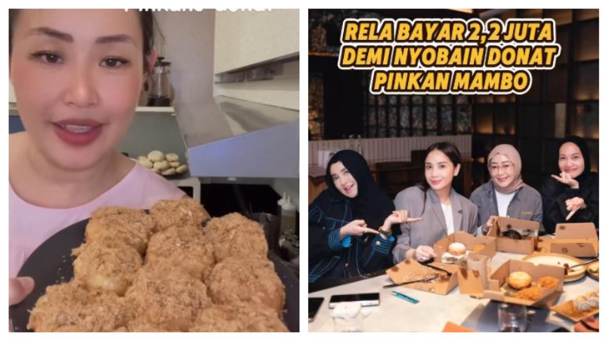 DONAT PINKAN MAMBO - Nagita Slavina review donat Pinkan Mambo bareng teman-teman, ini reaksi setelah tahu harganya.