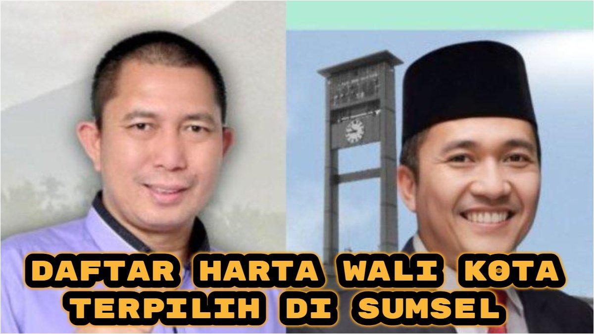 Berikut daftar Wali Kota terpilih di Sumatera Selatan 2024. Ludi Oliansyah jadi yang terkaya, sementara Ratu Dewa termiskin.