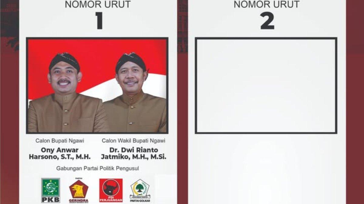 Daftar calon bupati di Pilkada Ngawi 2024.
