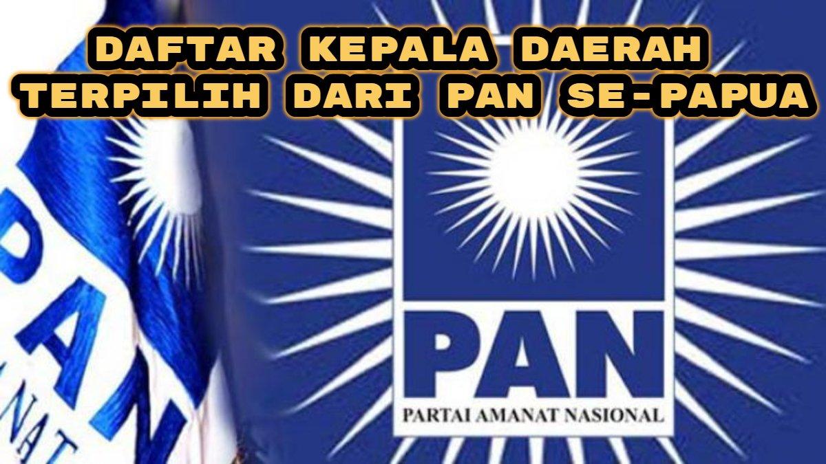 Berikut daftar kepala daerah terpilih dari Partai Amanat Nasional (PAN) se-Papua. Piter Gusbager, S.hut., Mup - Drs. Daud, M.Si di Kabupaten Keerom.