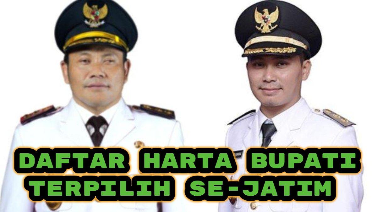Berikut daftar lengkap harta kekayaan Bupati terpilih di Jawa Timur (Jatim). Subandi jadi yang terkaya, sementara Sanusi termiskin.