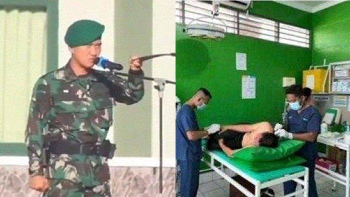 Dansatdik Secata Rindam XVII Kasuari Letkol Inf Tamami dibacok anak buah, korban dapat 12 jahitan