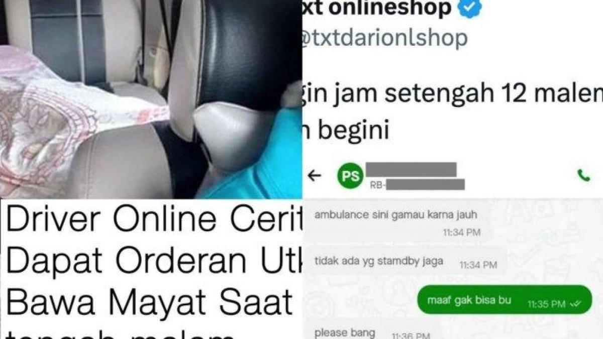 Dapat order tengah malam, taksi online ini ternyata suruh antar jenazah