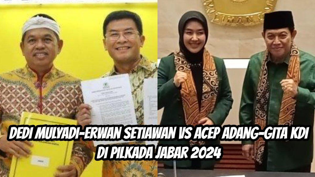 Tak gentar lawan Dedi Mulyadi-Erwan Setiawan, Partai Kebangkitan Bangsa (PKB) kini mengusung pasangan Acep Adang Ruhiyat dan Gitalis Dwi Natarina atau dikenal Gita KDI.