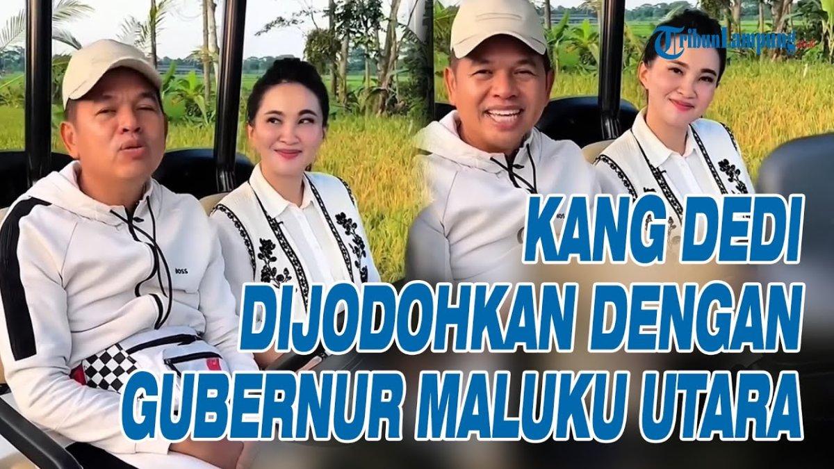 DEDI MULYADI DAN SHERLY TJOANDA - Capture YouTube Tribun Lampung menampilkan Dedi Mulyadi dan Sherly Tjoanda. Dedi Mulyadi dijodohkan dengan Sherly Tjoanda, langsung ditolak Ni Hyang