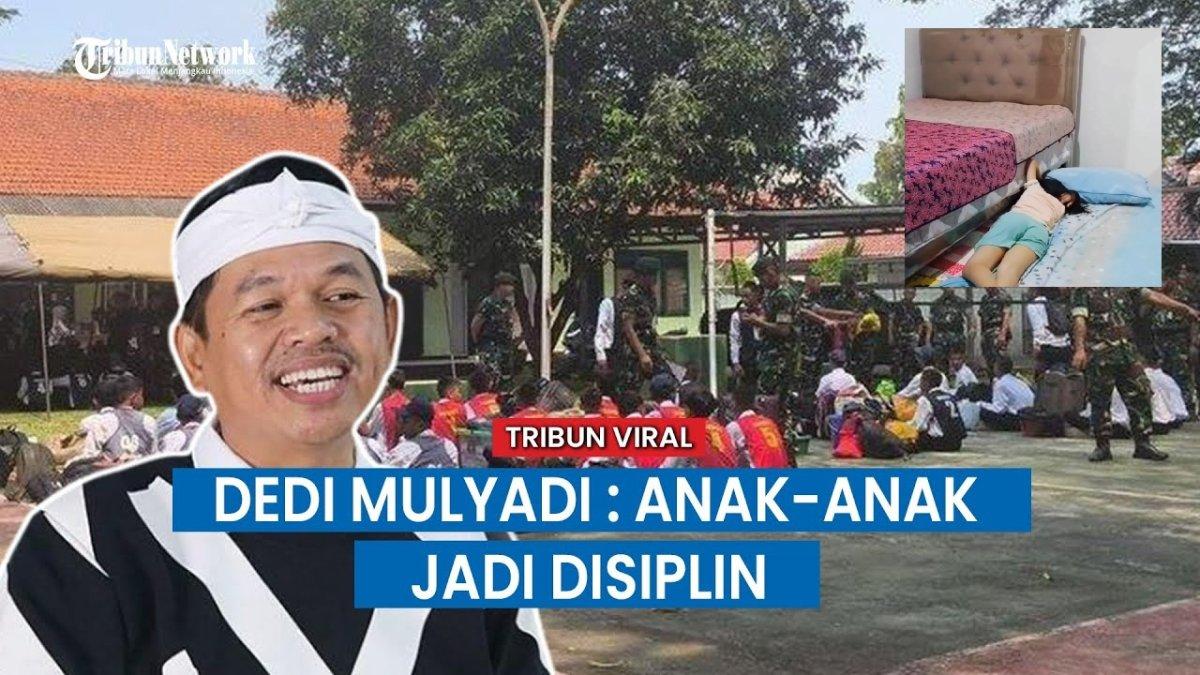 VIRAL DEDI MULYADI - Capture YouTube Tribun Timur menampilkan Dedi Mulyadi dan anak-anak yang dididik di barak militer. Dedi Mulyadi kini jadi cara baru ortu untuk mendisiplinkan anaknya