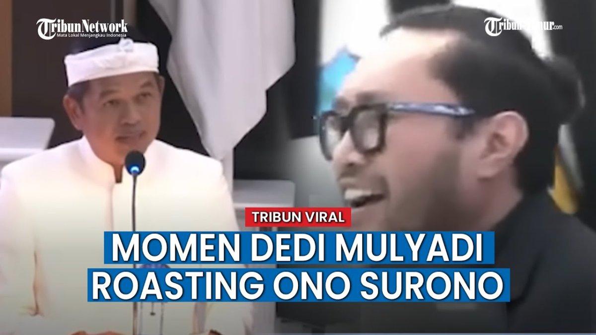 DEDI MULYADI VS ONO SURONO - Capture YouTube Tribun Timur menampilkan potret Dedi Mulyadi dan Ono Surono. Dedi Mulyadi sempat 'roasting' Ono Surono ketika menyampaikan pidato di rapat paripurna DPRD Jabar pada Kamis (22/5/2025)