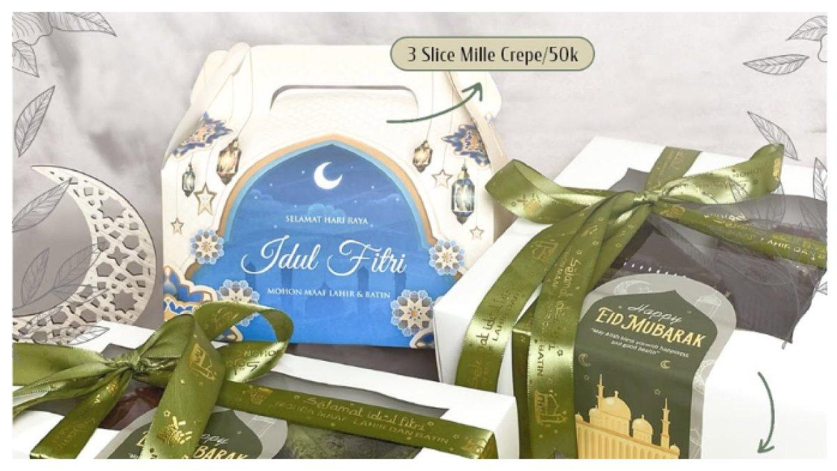 REKOMENDASI HAMPERS LEBARAN: Mille Crepe lembut dalam kemasan eksklusif, siap jadi hadiah istimewa