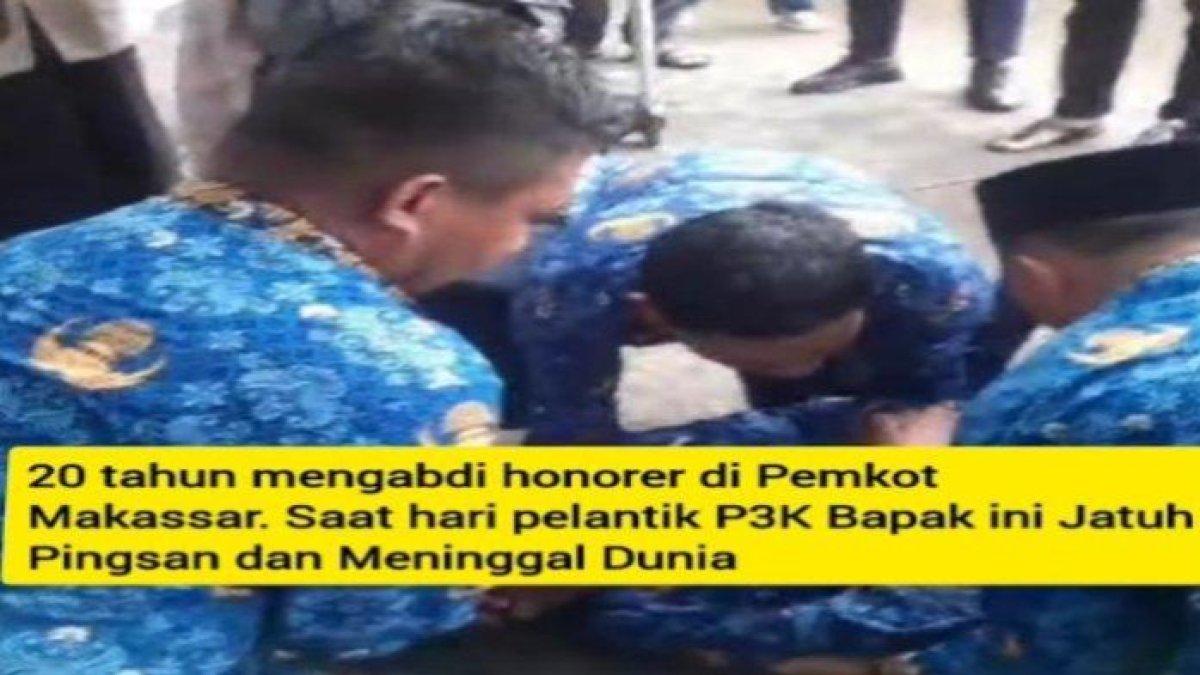 Detik-detik calon PPPK Pemkot Makassar meninggal jelang pelantikan