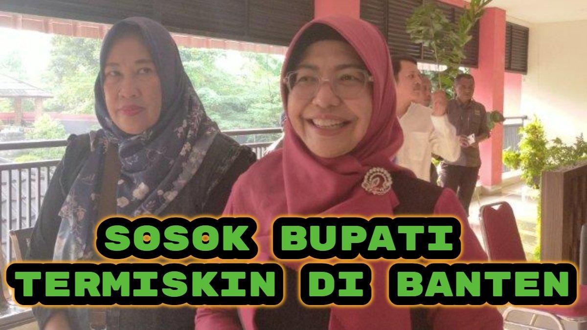 BUPATI TERMISKIN - Kepala Dinas Pendidikan, Pemuda dan Olahraga (Dindikpora) Pandeglang, Raden Dewi Setiani akan mundur sebagai Aparatur Sipil Negara (ASN) (08/05/2024). Menurut Laporan Harta Kekayaan Penyelenggara Negara (LHKPN), sosok Bupati termiskin di Banten pemilik harta terendah yakni Dewi Setiani Kabupaten Pandeglang dengan kekayaan Rp 1,2 miliar.