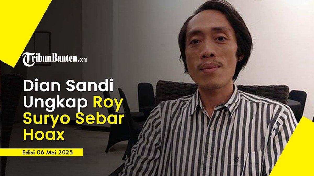 POLEMIK IJAZAH JOKOWI - Capture YouTube Tribun Banten menampilkan Dian Sandi dan Roy Suryo. Dian Sandi lontarkan kalimat sinis ke Roy Suryo