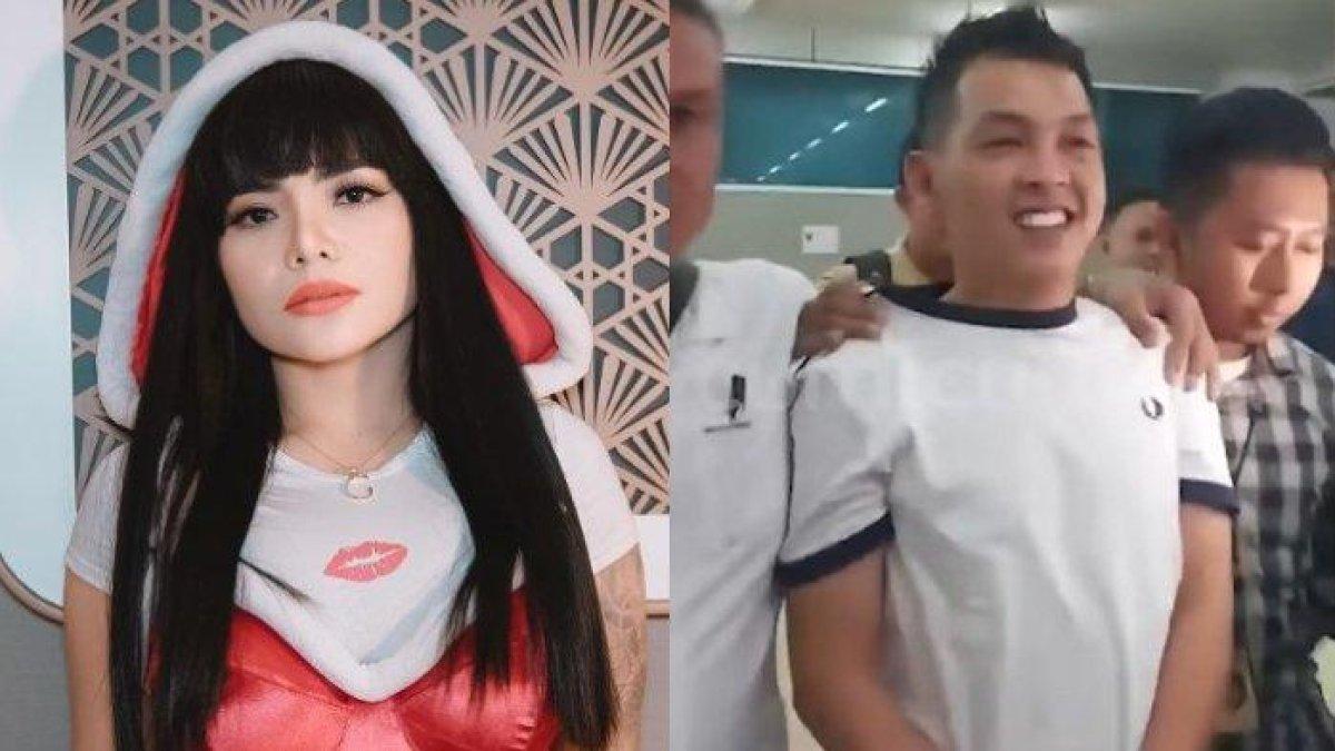 Dinar Candy (kiri) menegaskan ia membeli kapal dari h