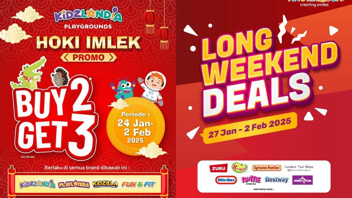 Diskon dan promo Playground anak Hari Raya Imlek 2025.