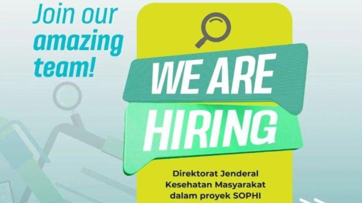 Ditjen Kesehatan Masyarakat buka lowongan kerja sebanyak lima posisi untuk lulusan D3 dan S1, pendaftaran ditutup 14 Mei 2024.