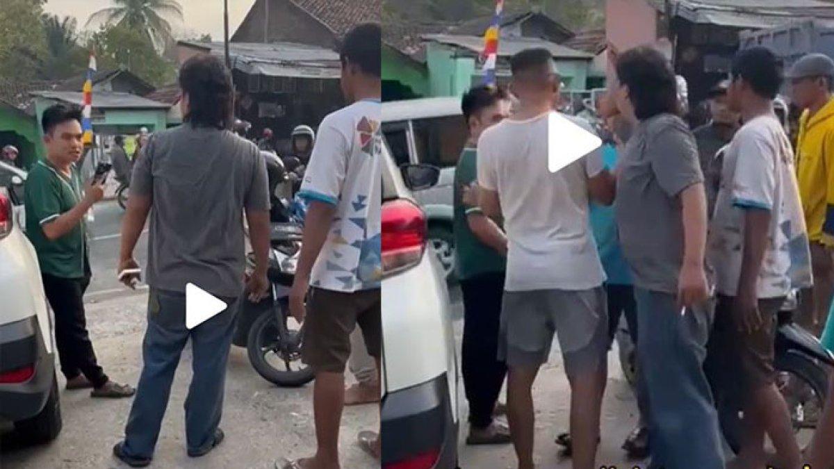 Dodhy Kangen Band saat bertengkar di pinggir jalan.