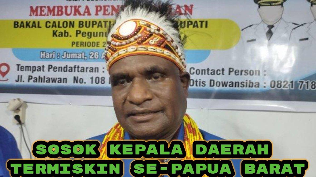 Kepala Daerah Termiskin - Dominggus Saiba jadi kepala daerah termiskin se-Papua Barat berdasarkan Laporan Harta Kekayaan Penyelenggara Negara (LHKPN). Harta kekayaannya Rp 1,7 miliar.