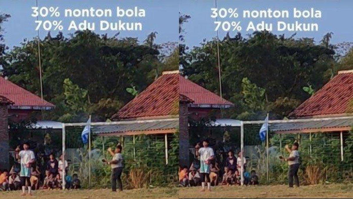 Dua dukun ikut berduel kesaktian dalam pertandingan bola tarkam di Brebes, Jawa Tengah