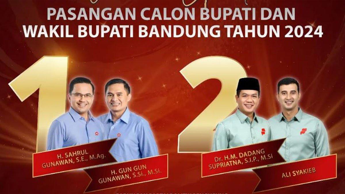 Dua paslon Pilkada Kabupaten Bandung 2024