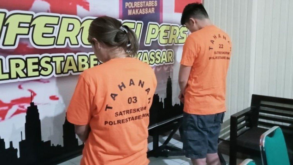 Dua pelaku pembunuh seorang wanita muda di Makassar, Sulawesi Selatan (Sulsel).