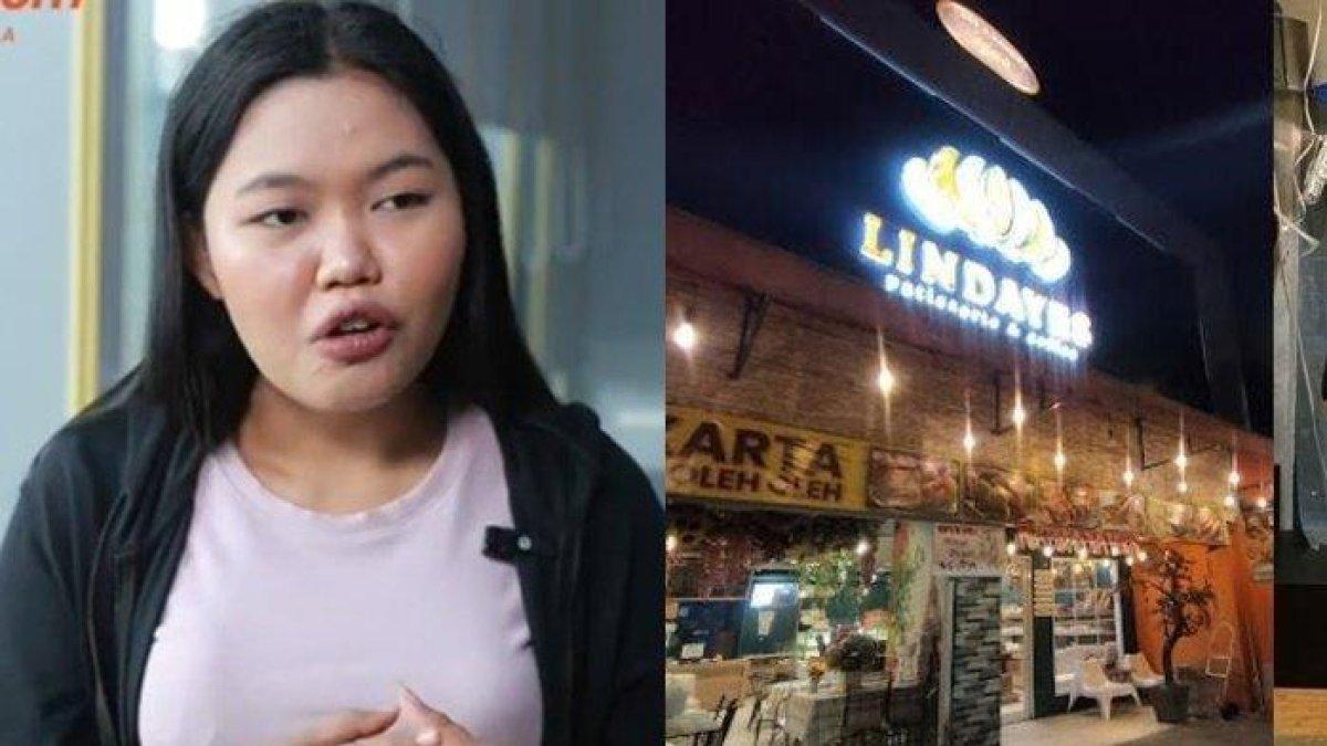 (kiri)Dwi Ayu Darmawati, korban penganiayaan George Sugama. (kanan) toko roti Lindayes. Sejumlah karyawan toko roti Lindayes milik orangtua George Sugama Halim tersangka penganiayaan kompak memilih berhenti (resign). gajinya tak dibayar
