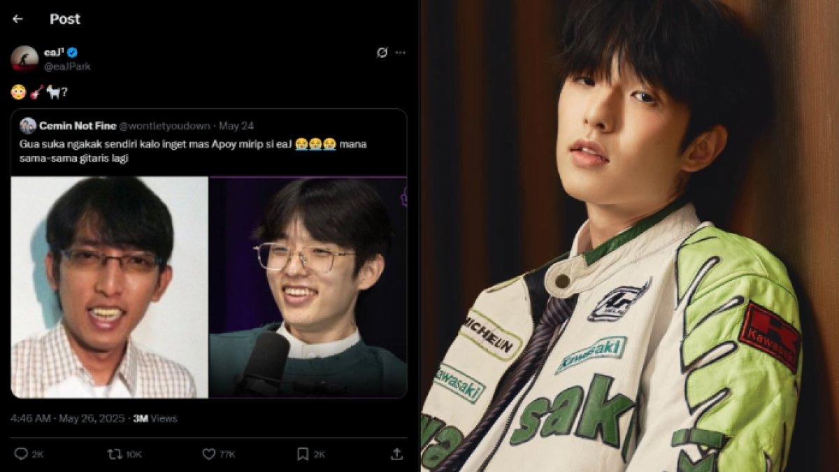 SOSOK EAJ - Potret EaJ diambil dari Instagram pada Rabu (28/5/2025). EaJ viral setelah seorang netizen menilainya mirip Apoy Wali.