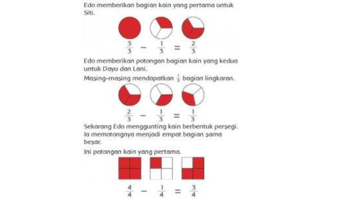 Tiga bagian sama besar