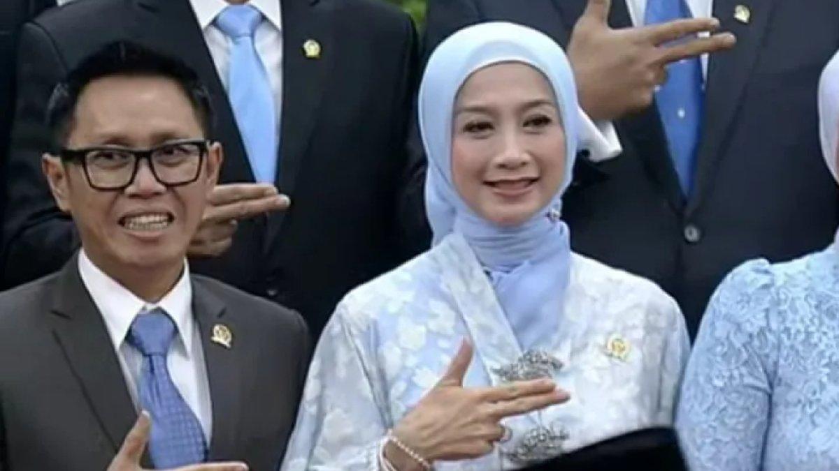 Eko Patrio dan Dina Lorenza hadir di pelantikan Prabowo-Gibran
