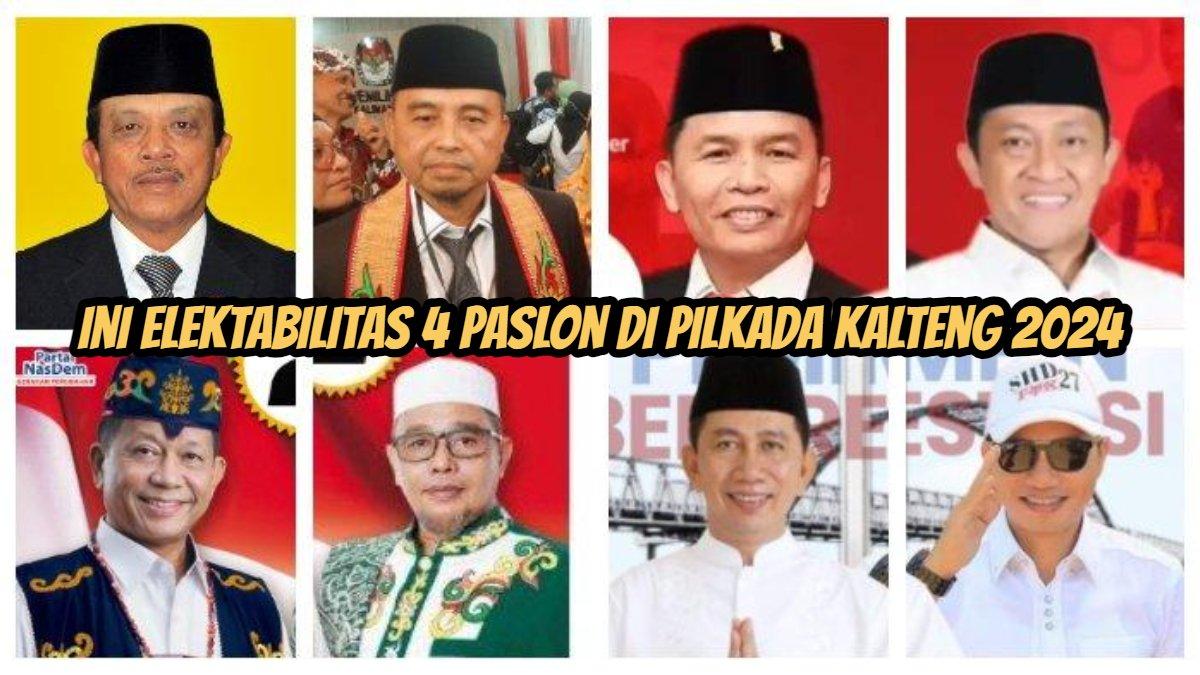 Elektabilitas Pilgub Kalteng: Agustiar Sabran-Edy Pratowo, Willy Midel Yoseph-Habib Ismail, Nadalsyah-Supian Hadi, Abdul Razak-Sri Suwanto