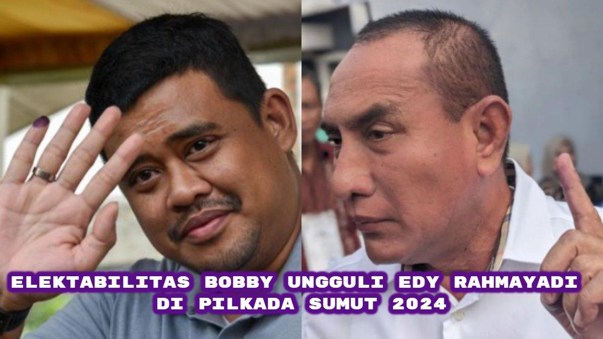 Survei elektabilitas terbaru Pilkada Sumatera Utara (Sumut) 2024 versi Lembaga Survei Indonesia (LSI). Bobby Nasution ungguli Edy  Rahmayadi.