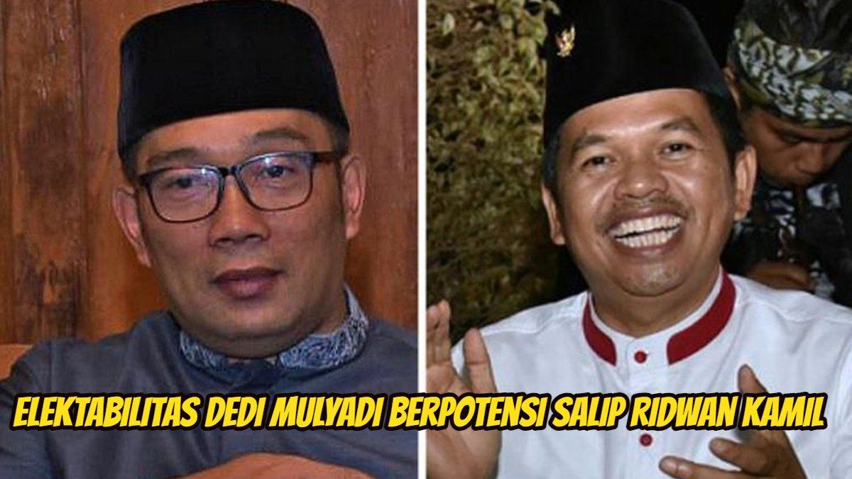 Elektabilitas Dedi Mulyadi berpotensi salip Ridwan Kamil
