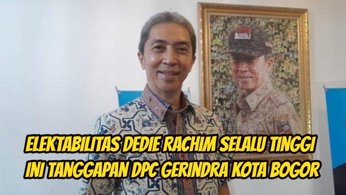 Elektabilitas Dedie Rachim selalu tinggi dibeberapa lembaga survei