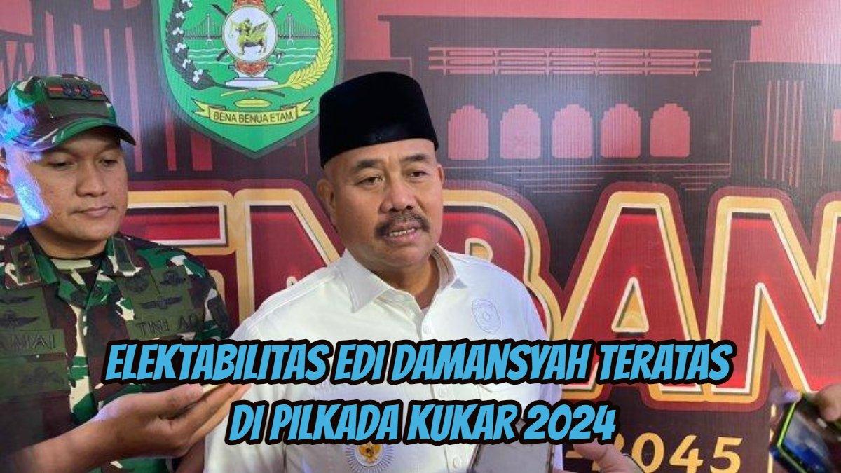 Elektabilitas Edi Damansyah sulit dikalahkan di Pilkada Kukar 2024