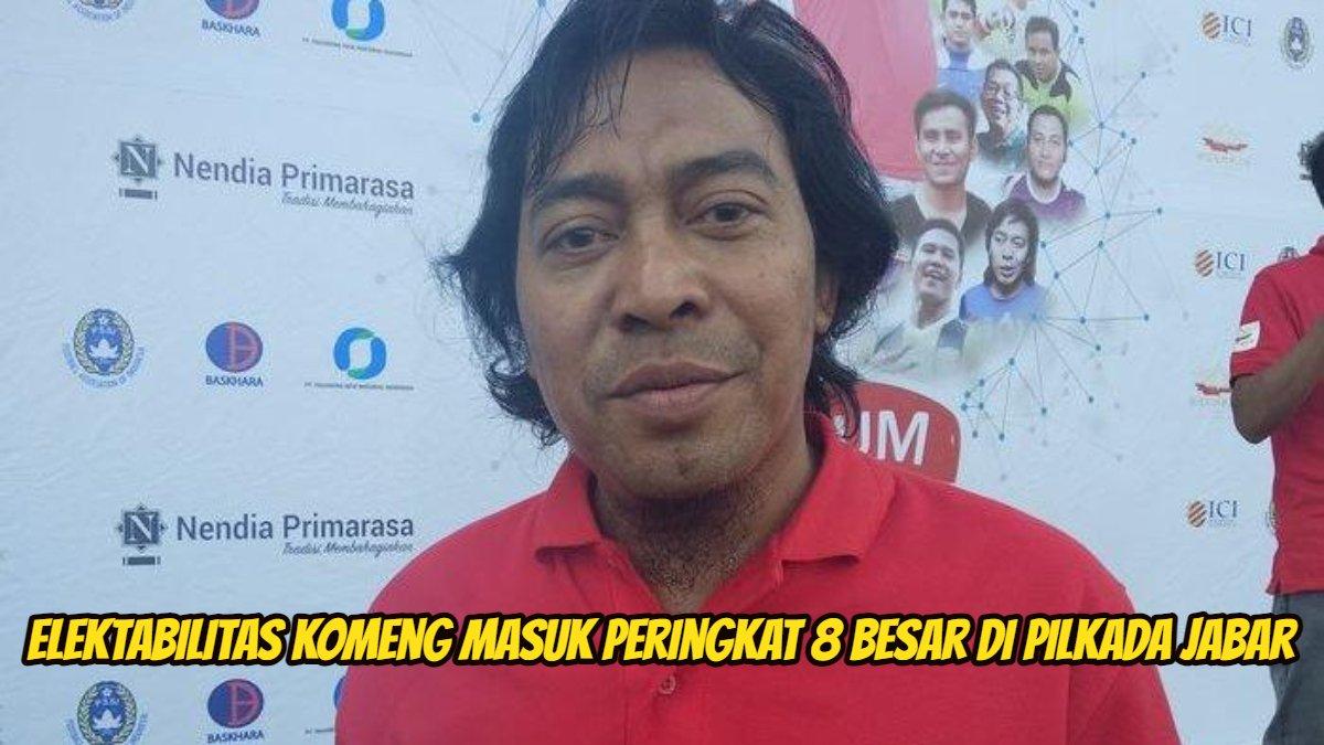 Elektabilitas Komeng masuk peringkat 8 besar di Pilkada Jabar