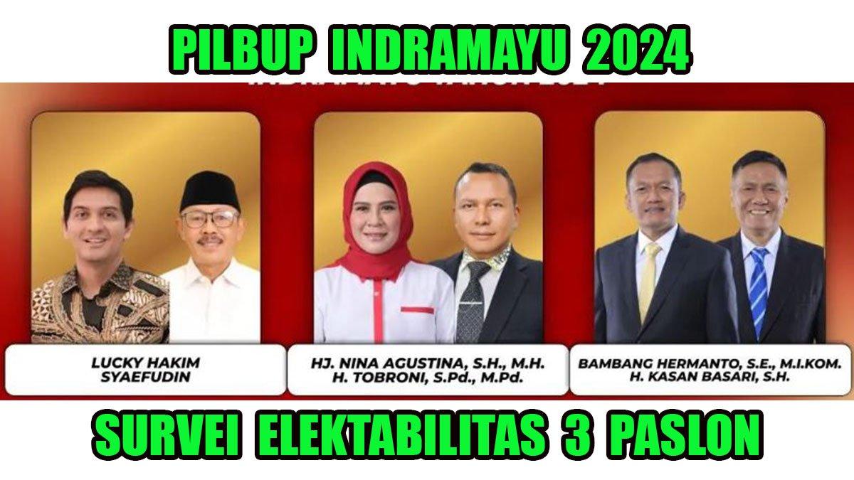 Elektabilitas pasangan calon Bupati dan calon Wakil Bupati Indramayu di Pilkada 2024, artis Lucky Hakim comebak!