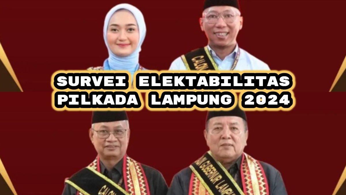 Berikut hasil survei elektabilitas Pilkada Lampung 2024, Arinal Djunaidi-Sutono vs Rahmat Mirzani Djausal-Jihan Nurlela, siapa psangan terkuat?
