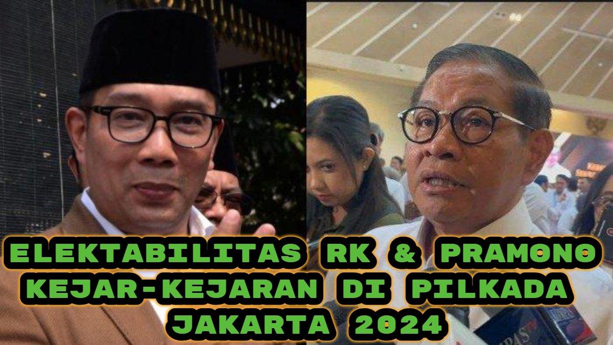 Berikut hasil survei elektabilitas di Pilkada Jakarta 2024. Ridwan Kamil (RK)-Suswono vs Pramono Anung-Rano Karno, siapa terkuat?