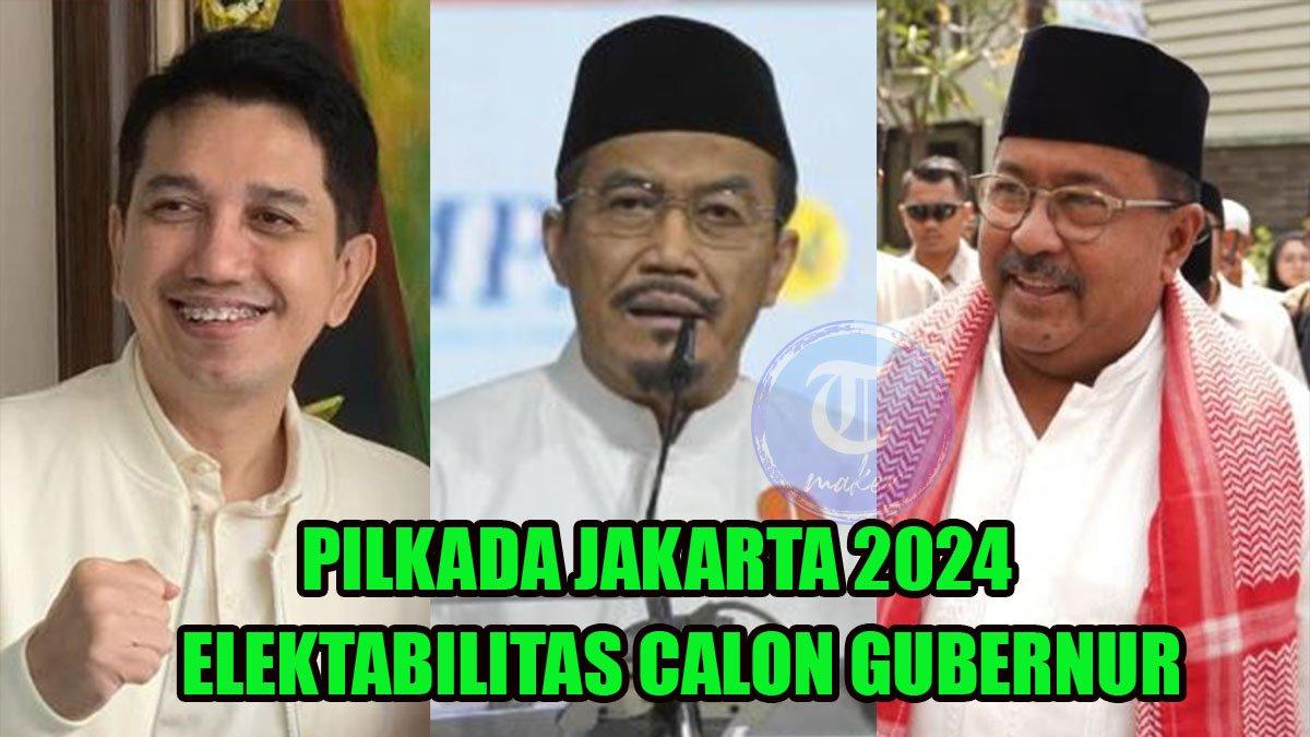 Cek inilah elektabilitas calon wakil wali kota di Pilkada Jakarta 2024.
