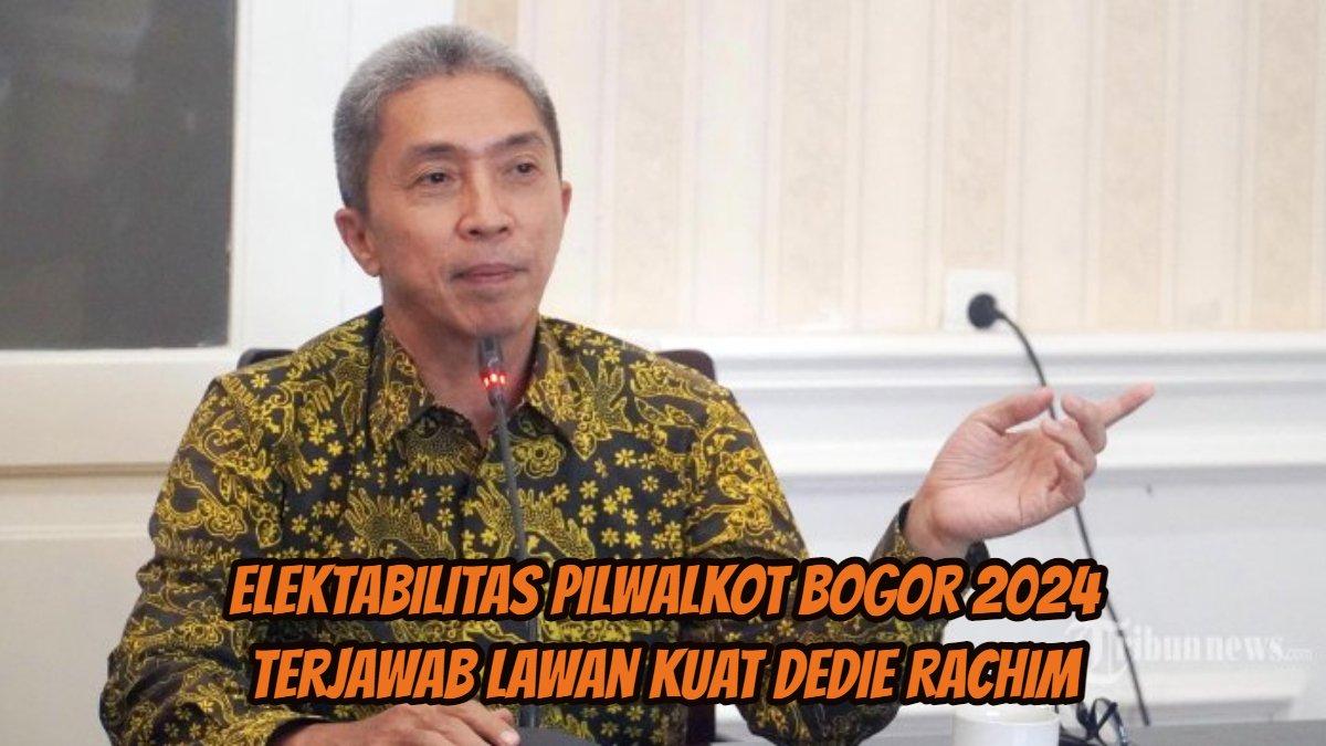 Elektabilitas terbaru Pilwalkot Bogor 2024, terjawab penantang kuat Dedie Rachim