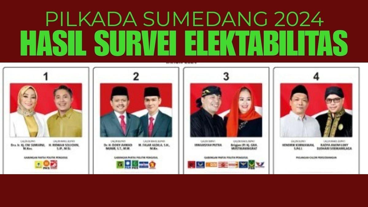Inilah empat paslon bupati dan wakil bupati Pilkada Sumedang 2024.