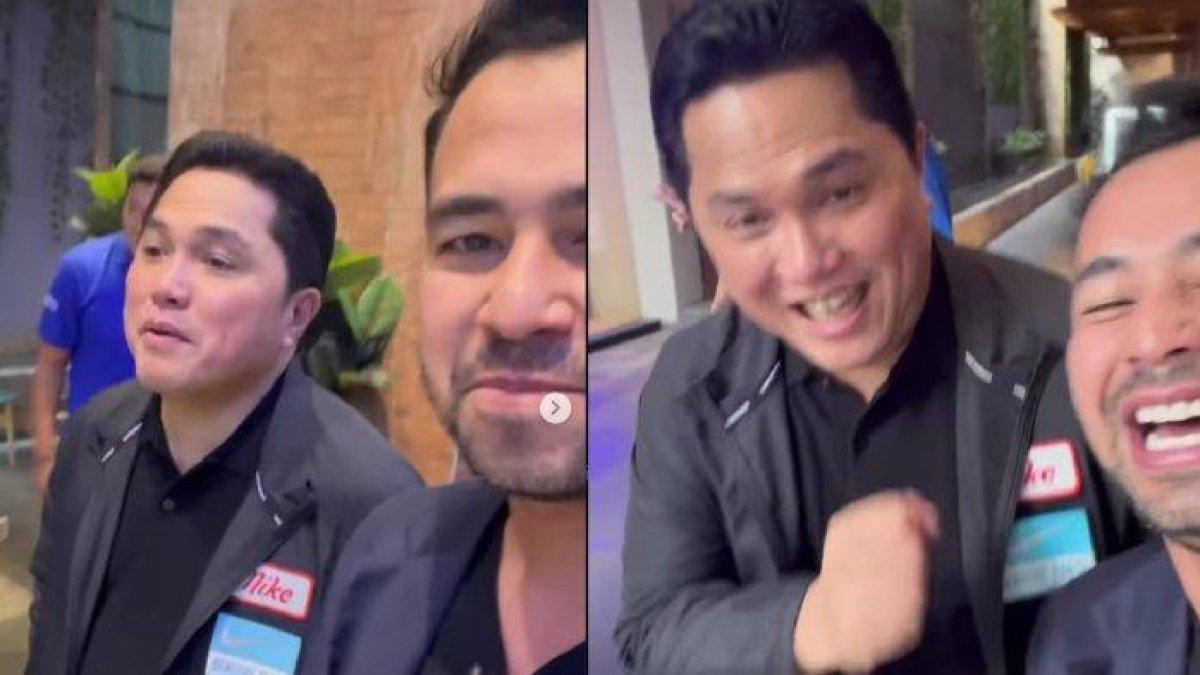 Erick Thohir dan Raffi Ahmad