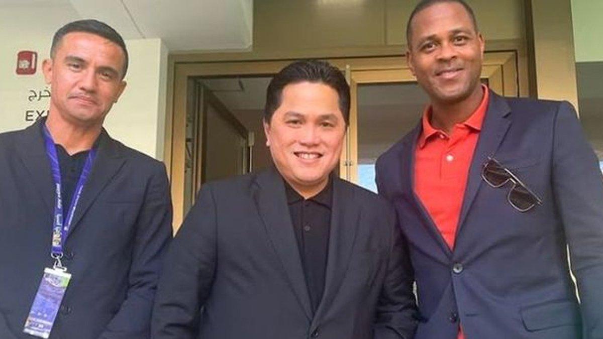 INDONESIA VS BAHRAIN - Erick Thohir temui Patrick Kluivert jelang Timnas Indonesia vs Bahrain pada Kualifikasi Piala Dunia 2026, tak mau kalah lagi? Foto tangkapan layar Instagram Erick Thohir.