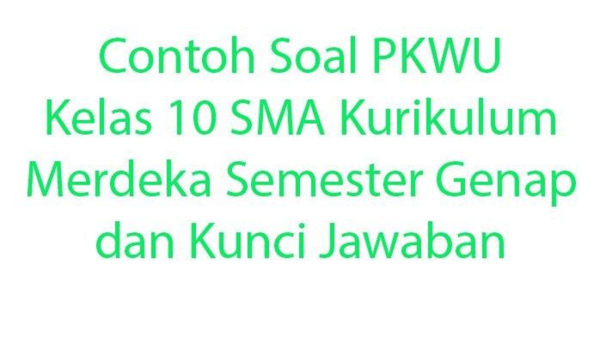 Contoh soal PKWU Kelas 10 SMA Semester Genap Kurikulum Merdeka. Soal Prakarya dan Kewirausahaan atau disingkat PKWU ini berupa rangkuman pertanyaan pilihan ganda.